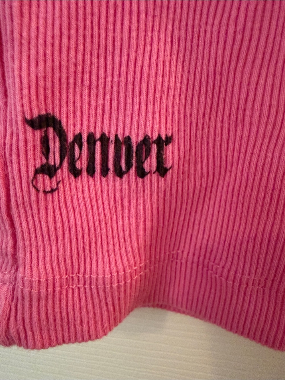 Pink Women's Ribbed Tank Top - Picture 5 of 6